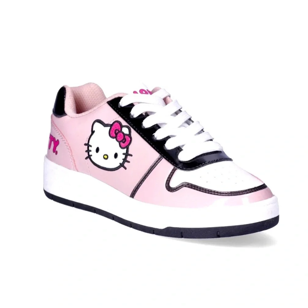 NWT Women’s Sanrio Hello Kitty Pink Court Lace Up Sneakers Size 7